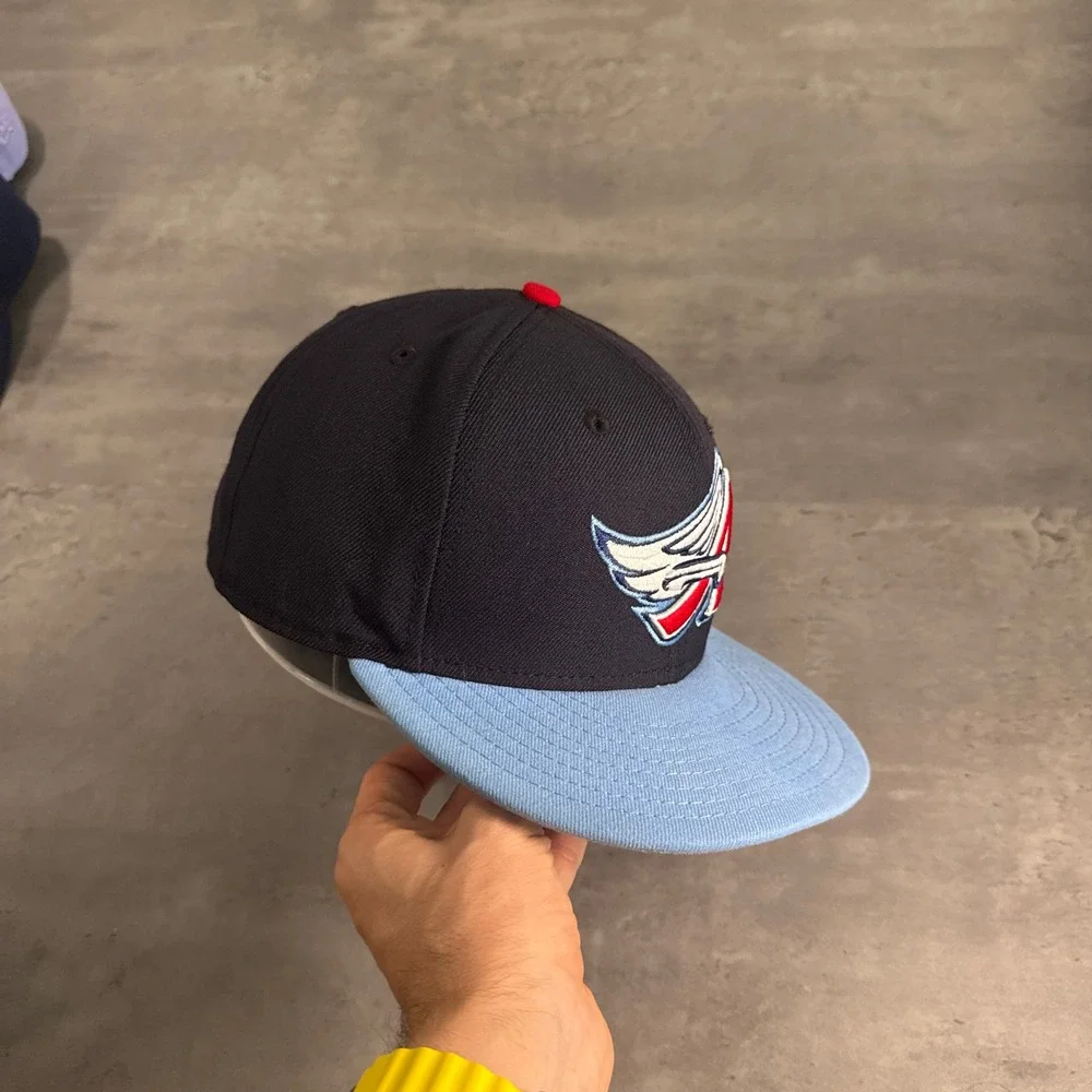 New Era Anaheim Angels‎ Hat 7 5/8 Navy Blue Cooperstown 59FIFTY Fitted Cap